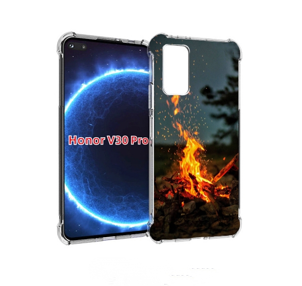 

Чехол бампер MyPads Костер-ночное-небо для Honor V30 Pro, Прозрачный, Tocco