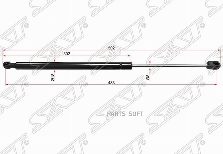 

Амортизатор Крышки Багажника Hyundai Getz 02-10 Sat St-81770-1C001