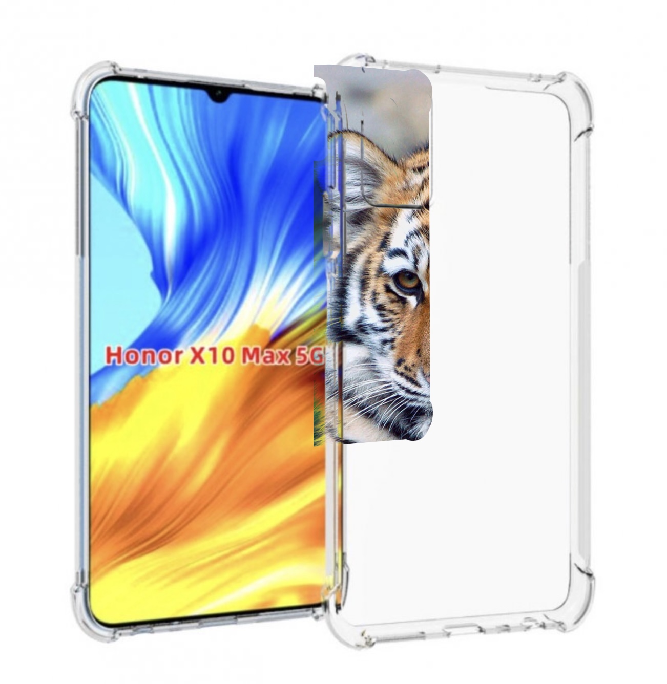 

Чехол MyPads Тигренок для Honor X10 Max, Прозрачный, Tocco