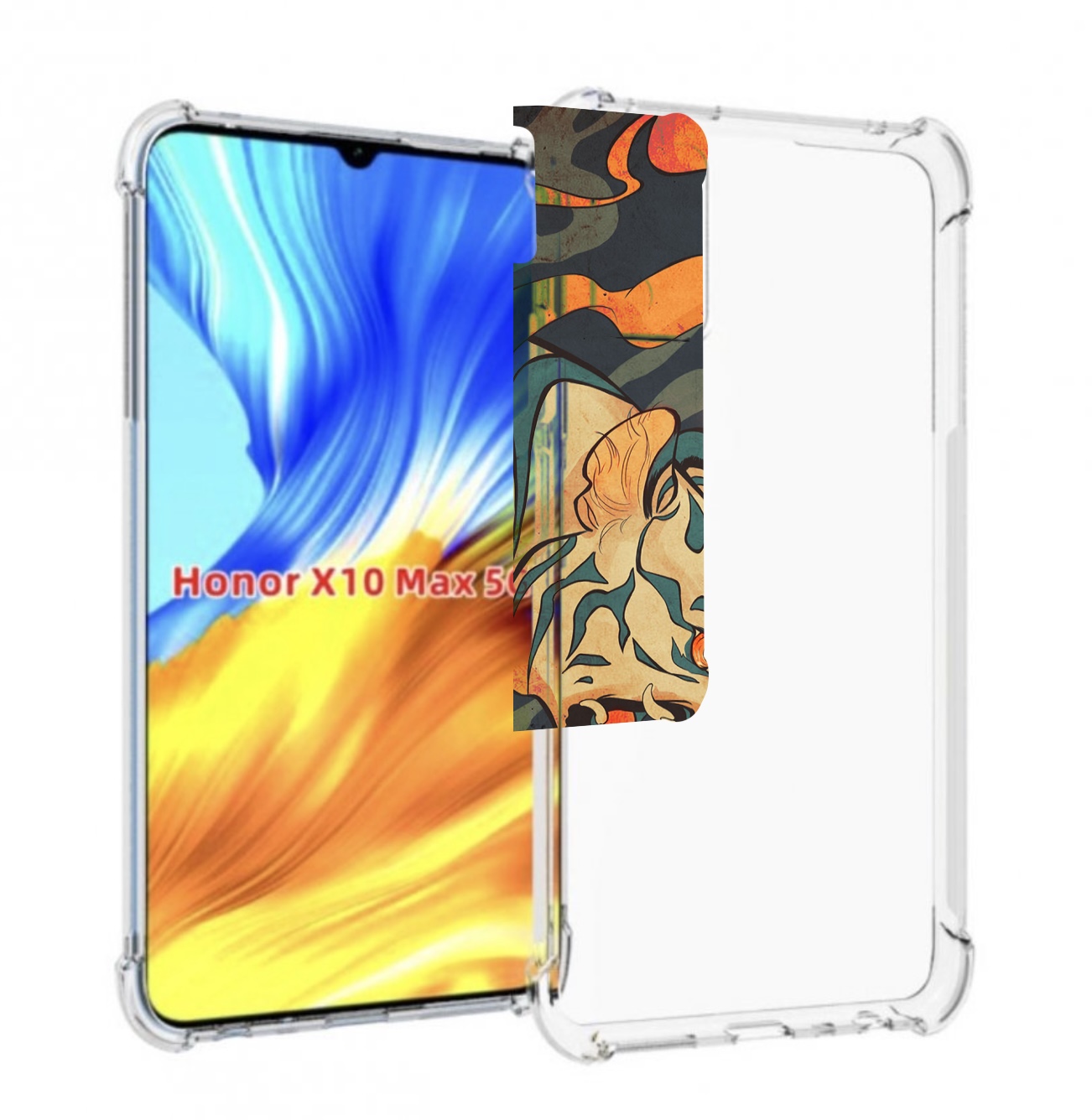 

Чехол MyPads Тигр и девушка друзья для Honor X10 Max, Прозрачный, Tocco