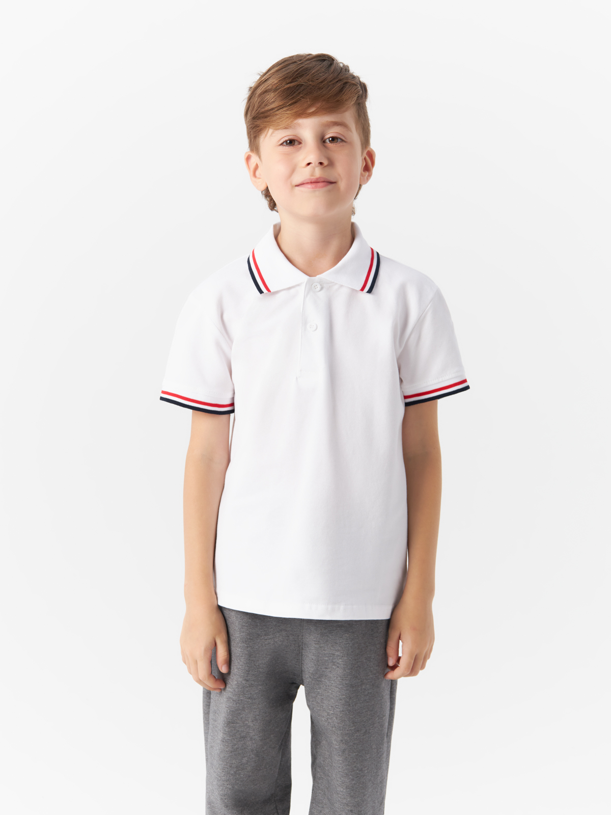 Рубашка-поло Yiwu Xflot Supply Chain детская, с коротким рукавом, BS-11, размер 150 см