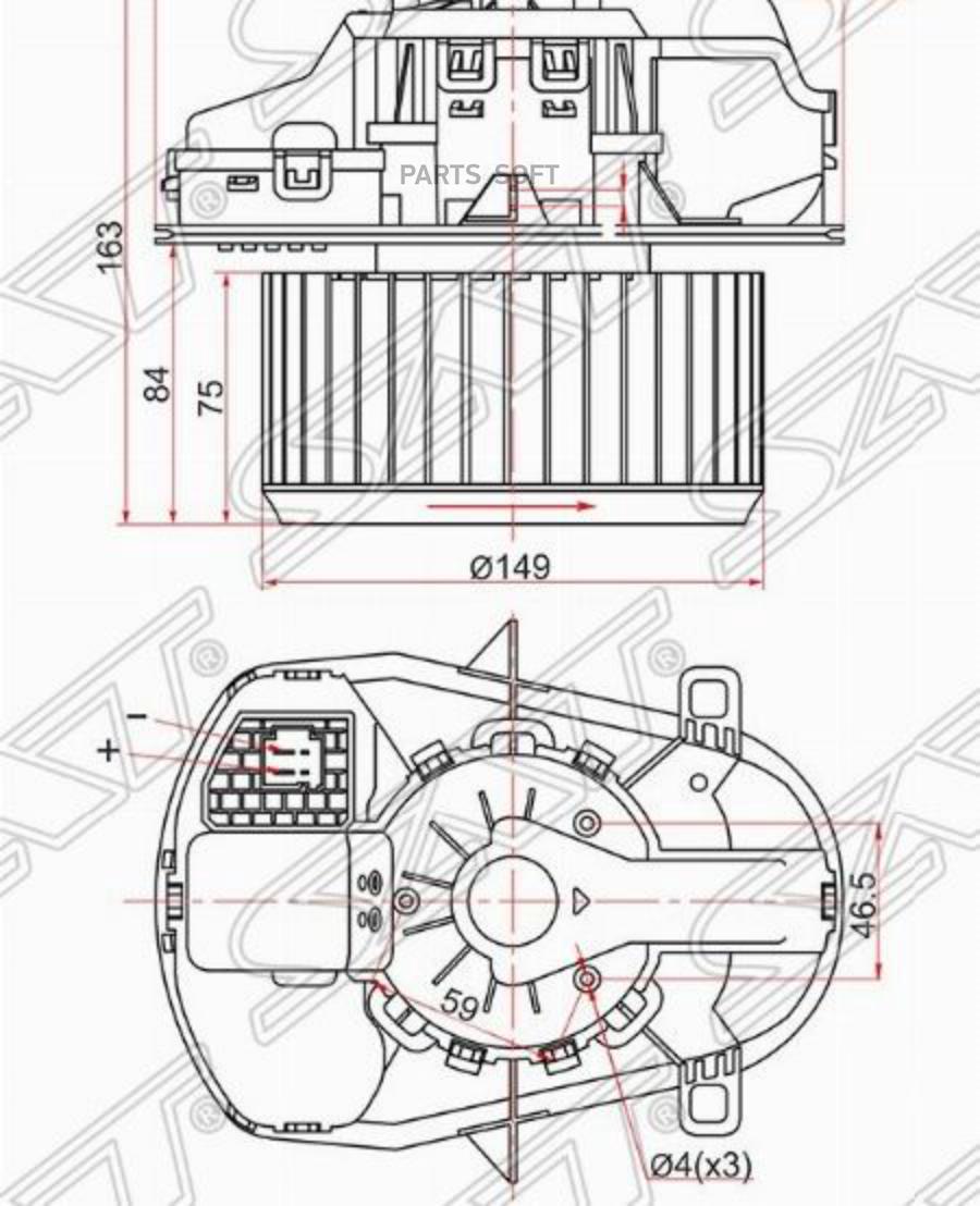 

Мотор Отопителя Салона Volkswagen Touareg 10- Sat арт. ST-7P0820021F