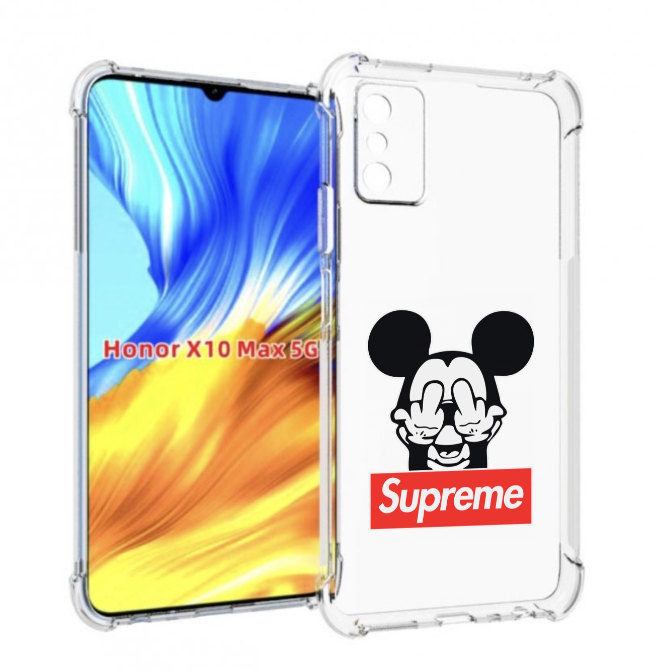 

Чехол MyPads Супримовский-Микки-маус для Honor X10 Max, Прозрачный, Tocco