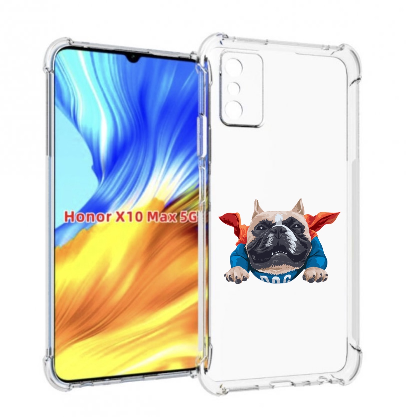 

Чехол MyPads Супер-Дог для Honor X10 Max, Прозрачный, Tocco