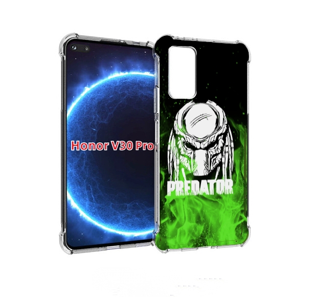

Чехол бампер MyPads Знак-хищника для Honor V30 Pro, Прозрачный, Tocco