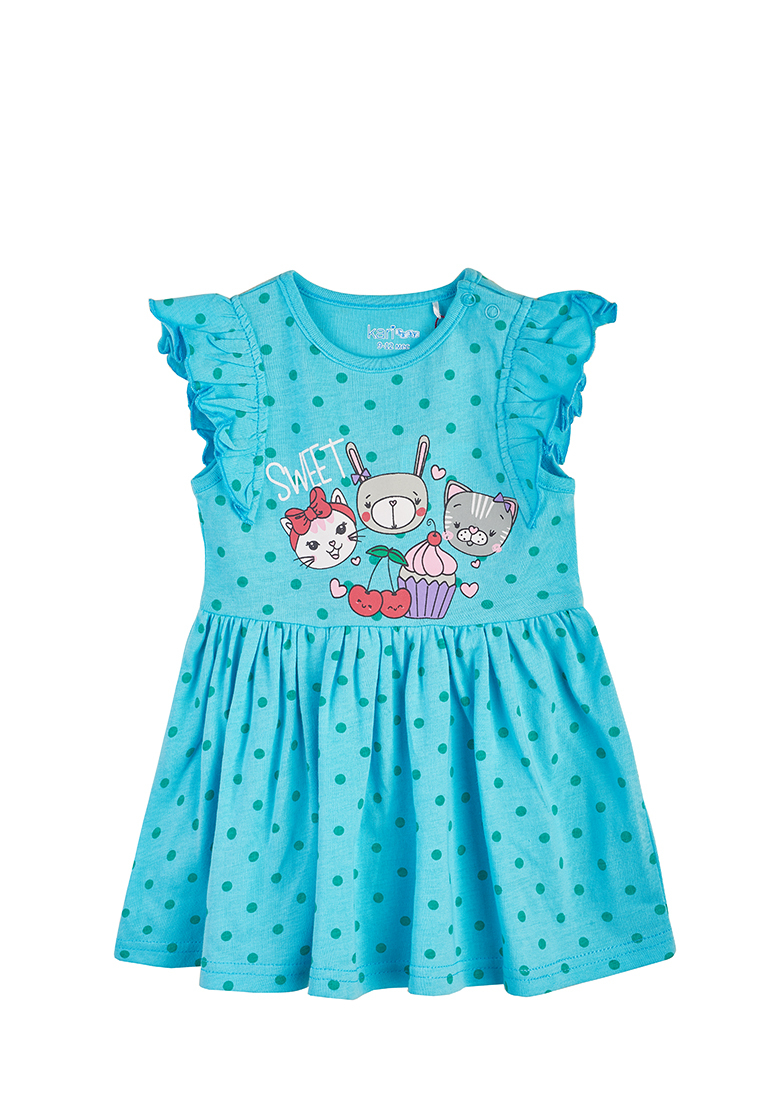 

Сарафан детский Kari baby SS20B17201608 цв. бирюзовый р. 74, SS20B17201608