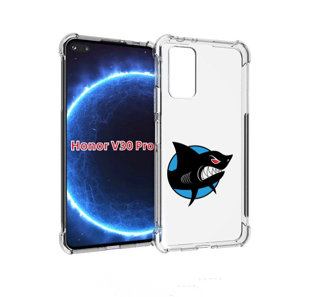 

Чехол бампер MyPads Злая-акула для Honor V30 Pro, Прозрачный, Tocco