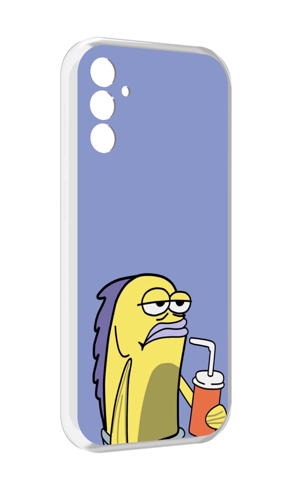 

Чехол MyPads грусная-рыба-из-спанч-боба для Samsung Galaxy M13, Прозрачный, Tocco