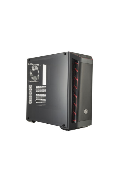 Корпус COOLER MASTER MasterBox MB511 Mesh version Red trim MidiTower без Б/П ATX MicroATX