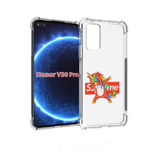 

Чехол бампер MyPads Единорог-суприм для Honor V30 Pro, Прозрачный, Tocco