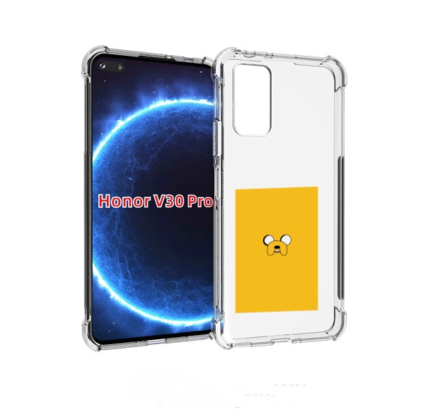 

Чехол бампер MyPads Джейк-время-приключений для Honor V30, Прозрачный, Tocco