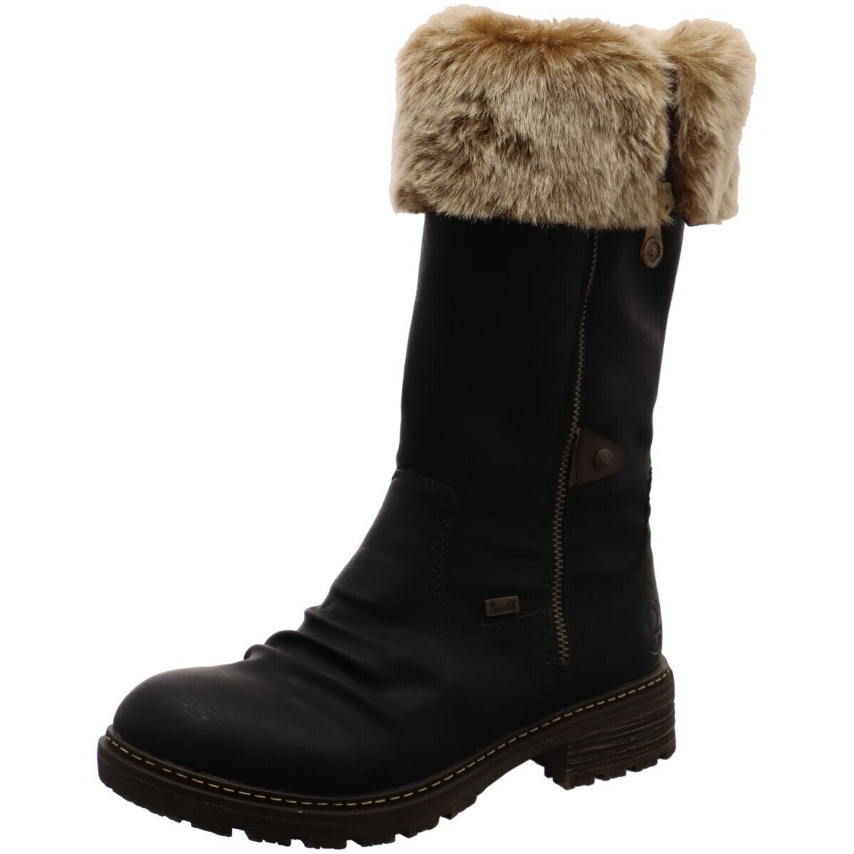 

Полусапоги женские Rieker 26730695 черные 39 EU, Черный, 26730695