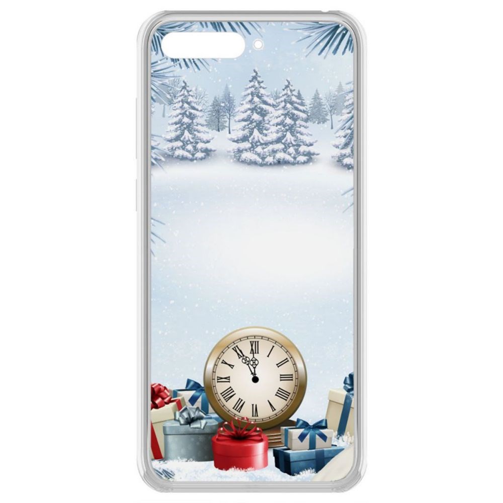 фото Чехол-накладка krutoff clear case 5 минут для huawei y6 (2018)