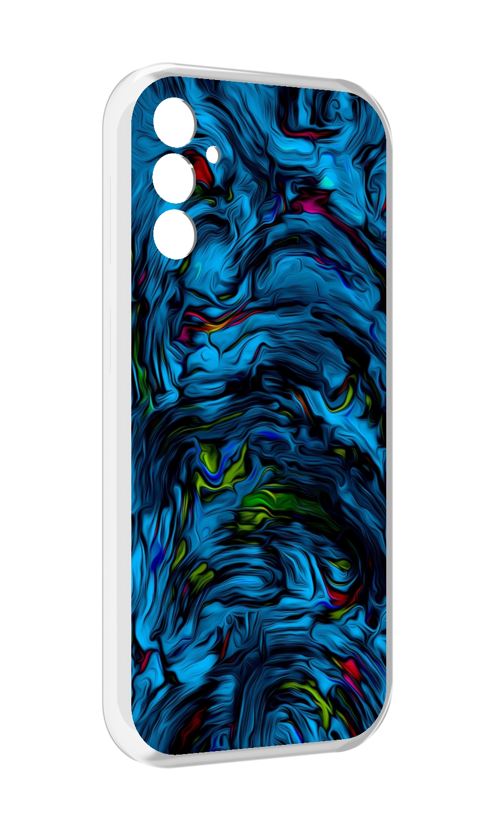 

Чехол MyPads голубая краска в темноте для Samsung Galaxy M13, Прозрачный, Tocco