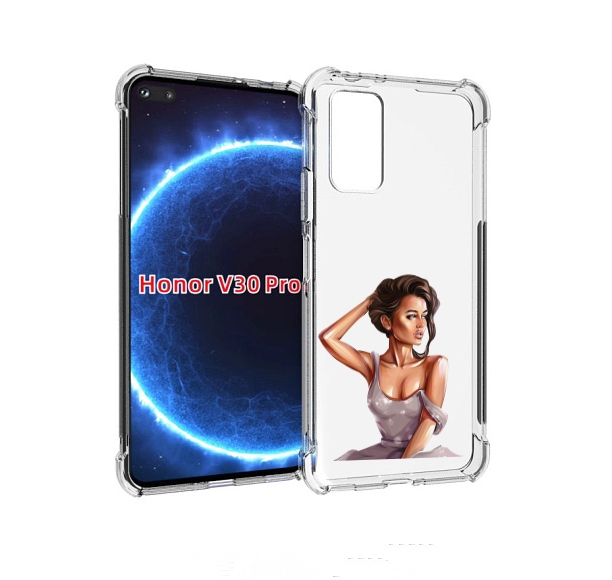

Чехол бампер MyPads Девушка-с-прической женский для Honor, Прозрачный, Tocco