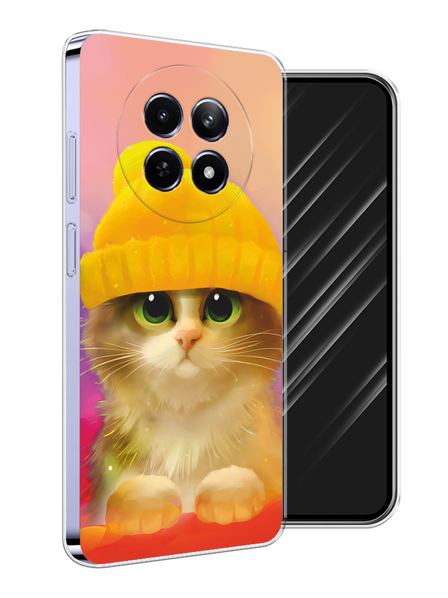 

Чехол Awog на Realme 12 5G "Котенок в желтой шапке", Желтый, 2516450-1