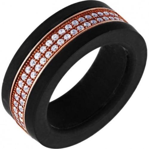 

Кольцо из серебра р. 17 Джей Ви SR0708_KO_KH_001_PINK, фианит\каучук, SR0708_KO_KH_001_PINK