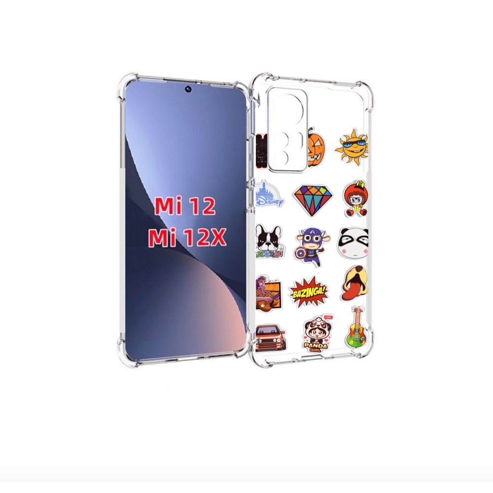 

Чехол бампер MyPads Стикеры-2 для Xiaomi 12., Прозрачный, Tocco