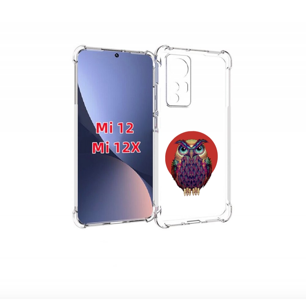 

Чехол бампер MyPads Сова 3 для Xiaomi 12/Xiaomi 12X противоударный, Прозрачный, Tocco