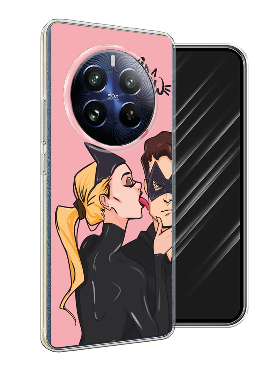 

Чехол Awog на Realme 12 Pro "Kiss of Cat Woman", Розовый;черный;бежевый, 2516150-1