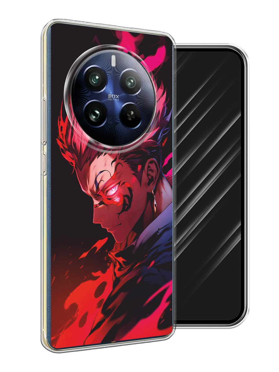 

Чехол Awog на Realme 12 Pro "Взгляд Сукуны", Розовый;красный;черный, 2516150-1