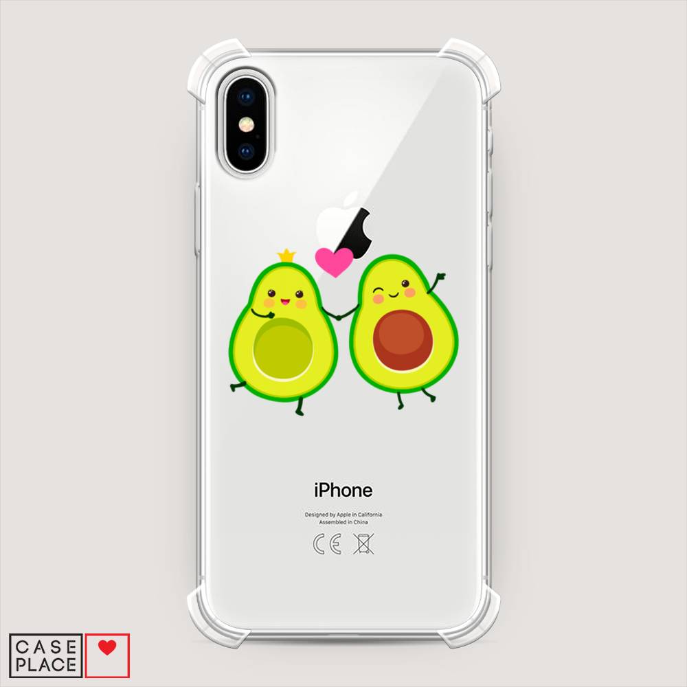 

Чехол Awog на Apple iPhone X (10) / Айфон X (10) "Авокадо любят", Разноцветный, 11051-1