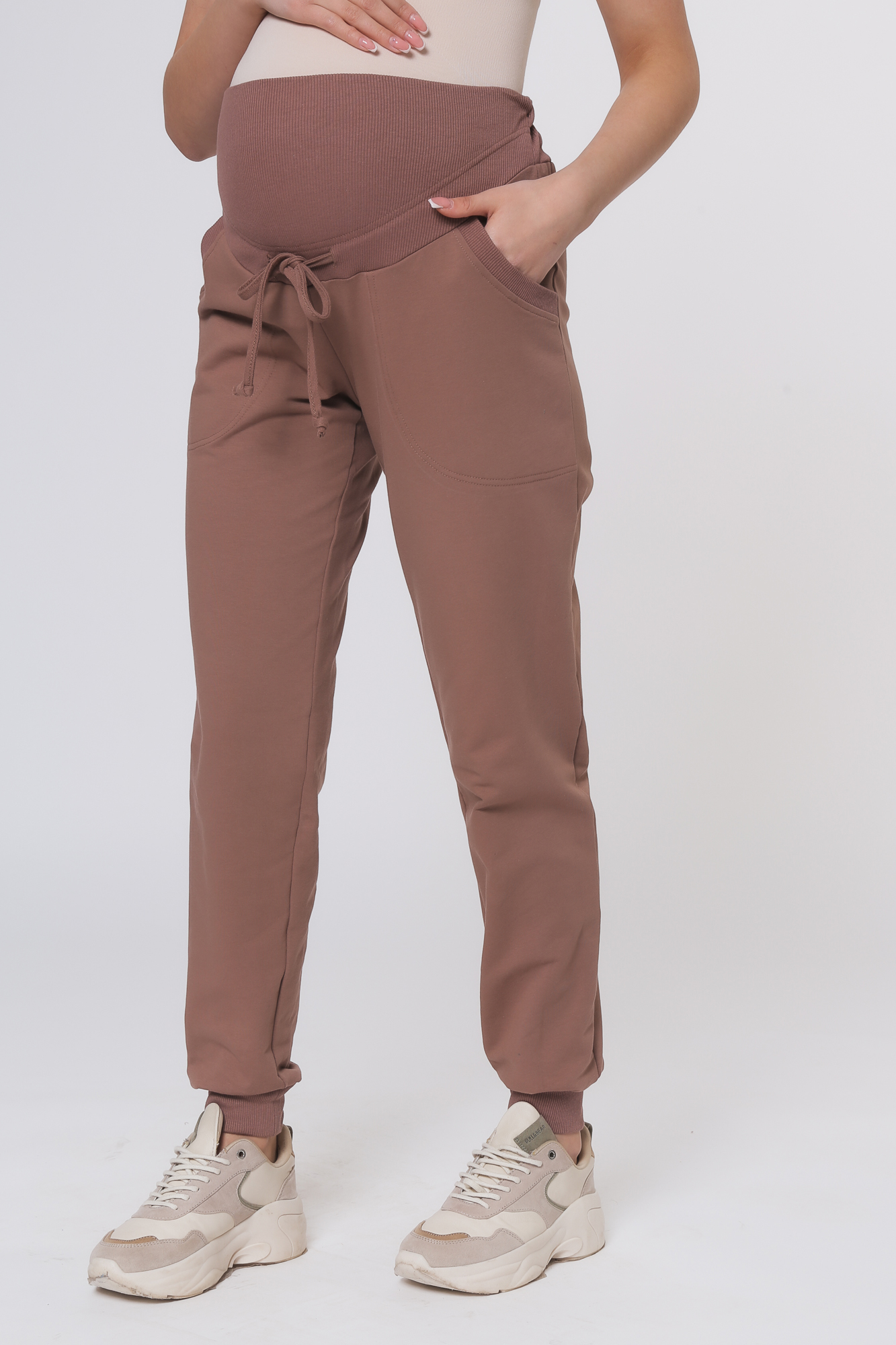 

Брюки для беременных женские СкороМама 01-42422SM коричневые 52 RU, Коричневый, 01-42422SM