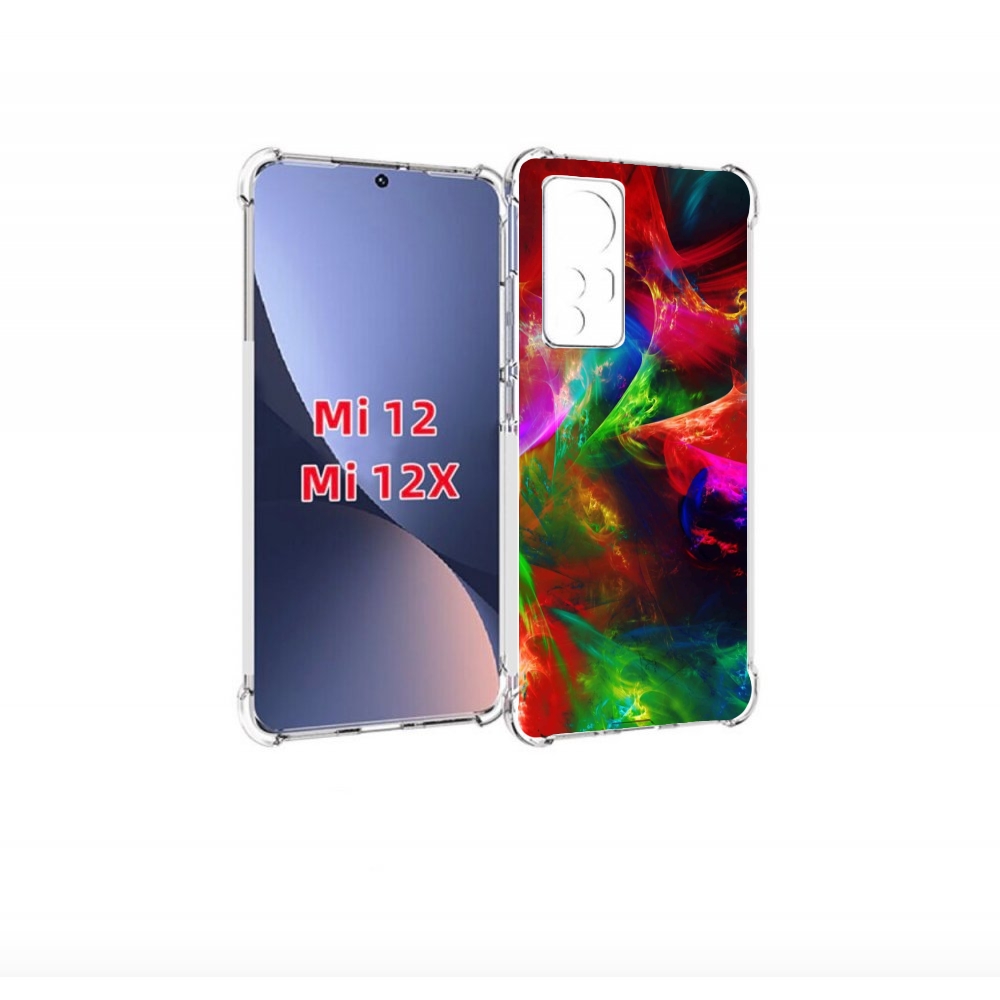 

Чехол бампер MyPads Сияние-красок для Xiaomi 12., Прозрачный, Tocco