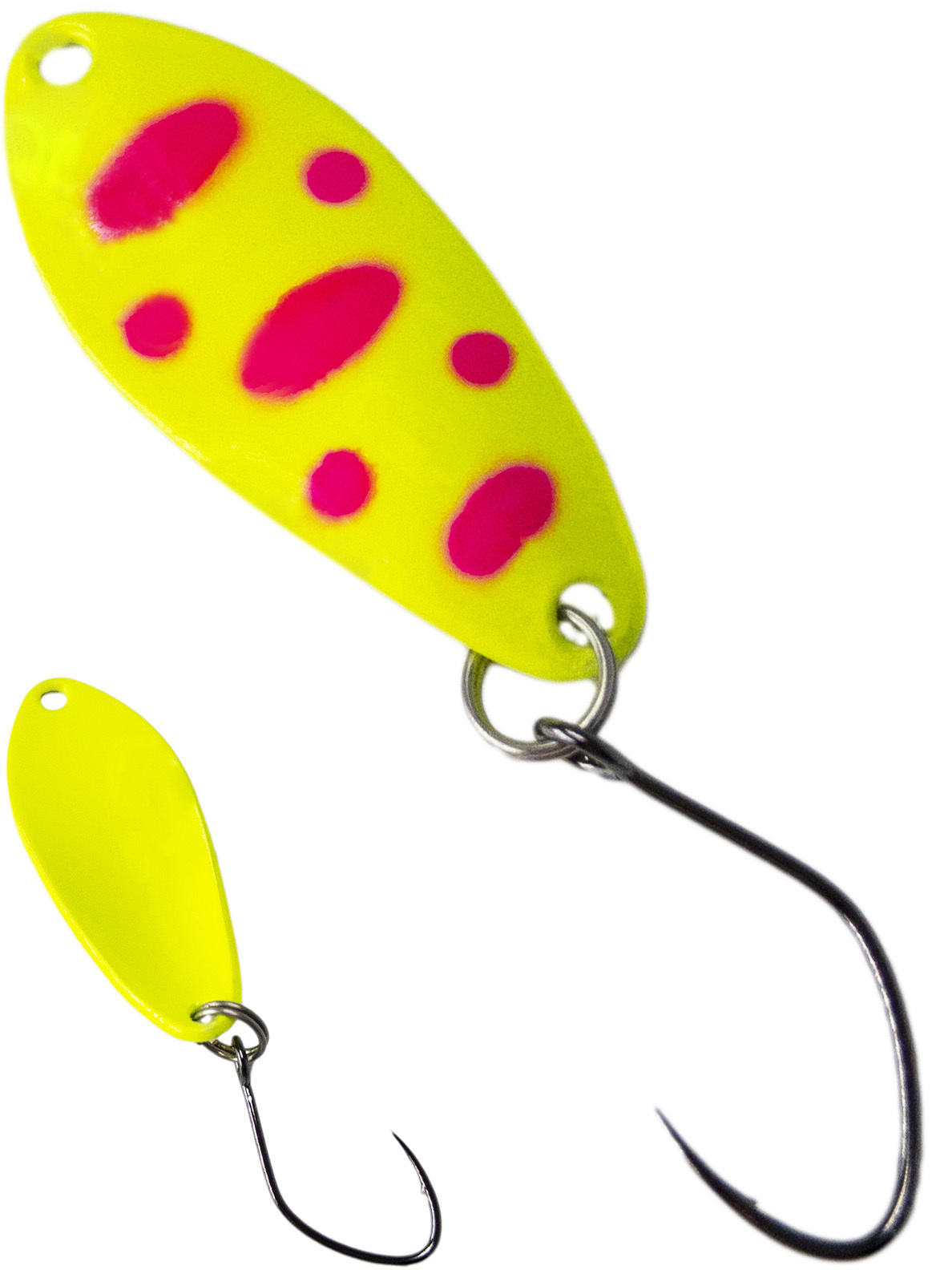 

Блесна колебалка Зябликов Пиксель 3 см. 2.5гр цвет 2233, Желтый;розовый