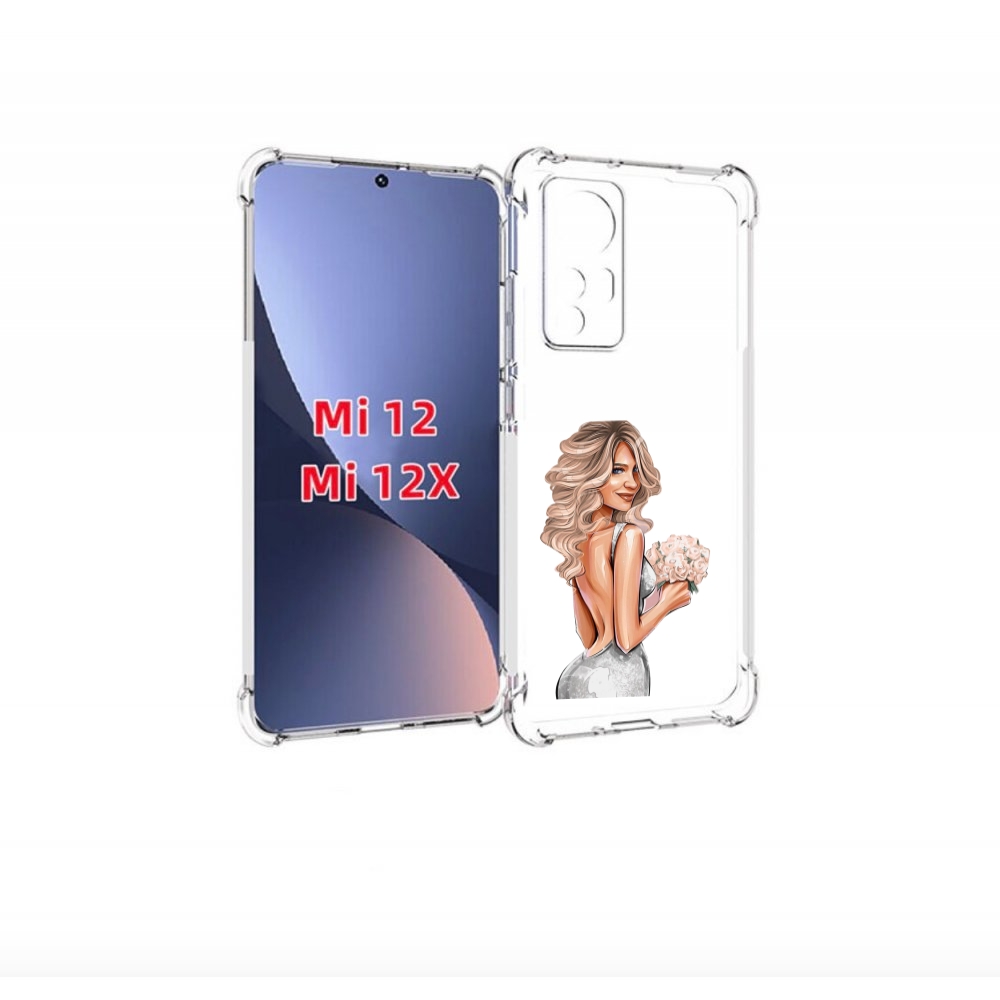 

Чехол бампер MyPads Роскошное-платье женский для Xiaomi 12., Прозрачный, Tocco