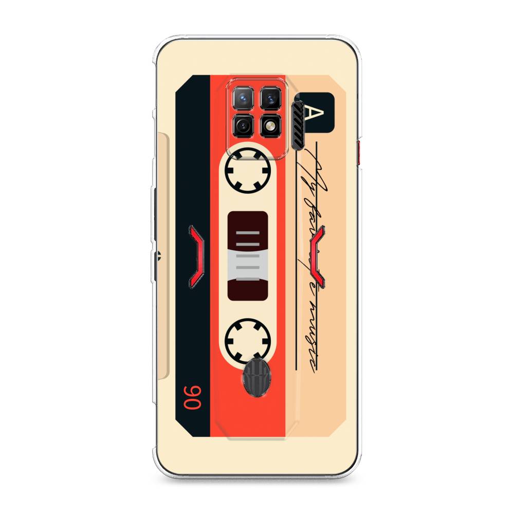 

Чехол на ZTE Nubia Red Magic 7 Pro "Бежевая кассета", Черный;красный;бежевый, 136050-6