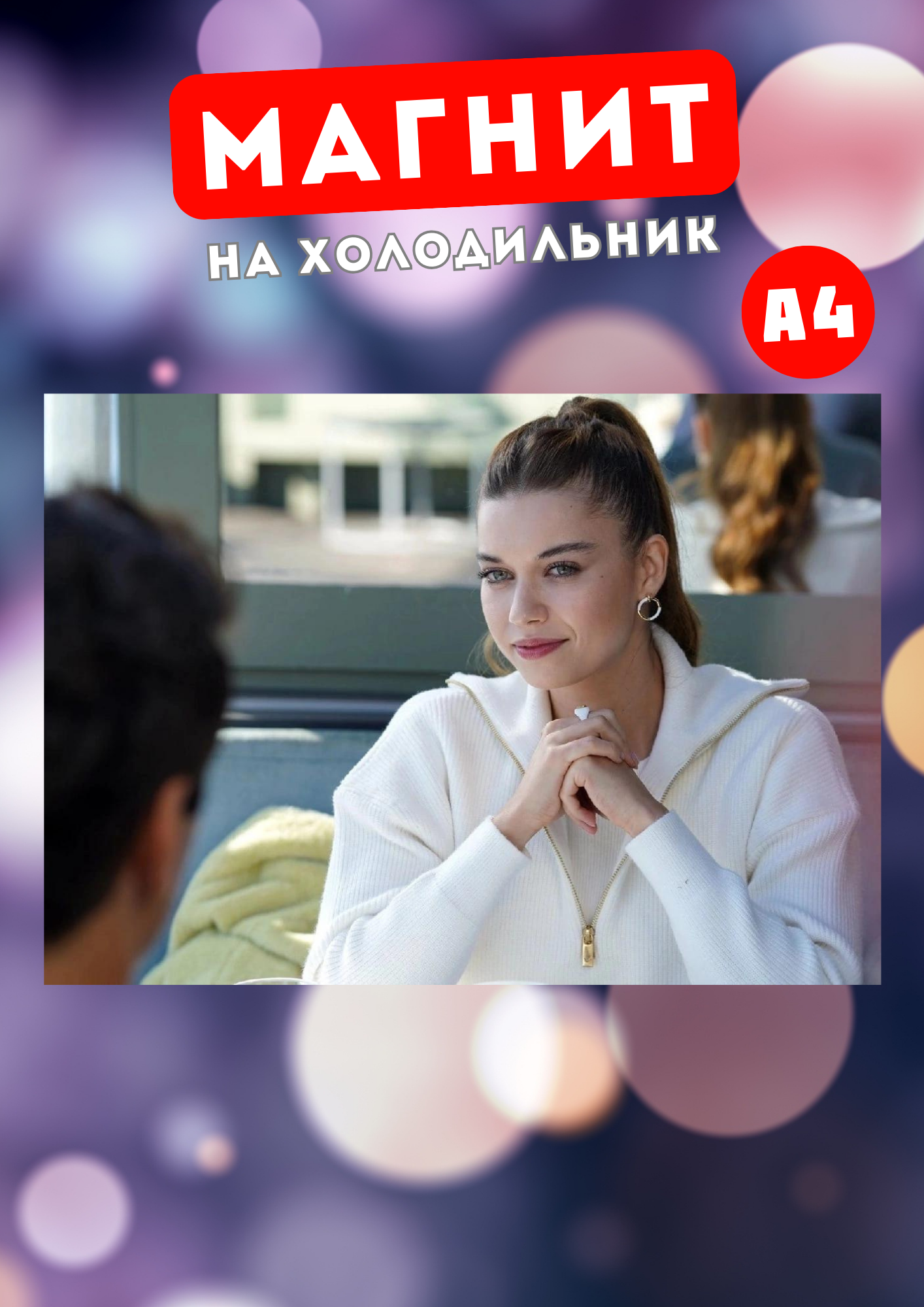 

Магнит на холодильник Магнитная история Зимородок Афра Сарачоглу зим1