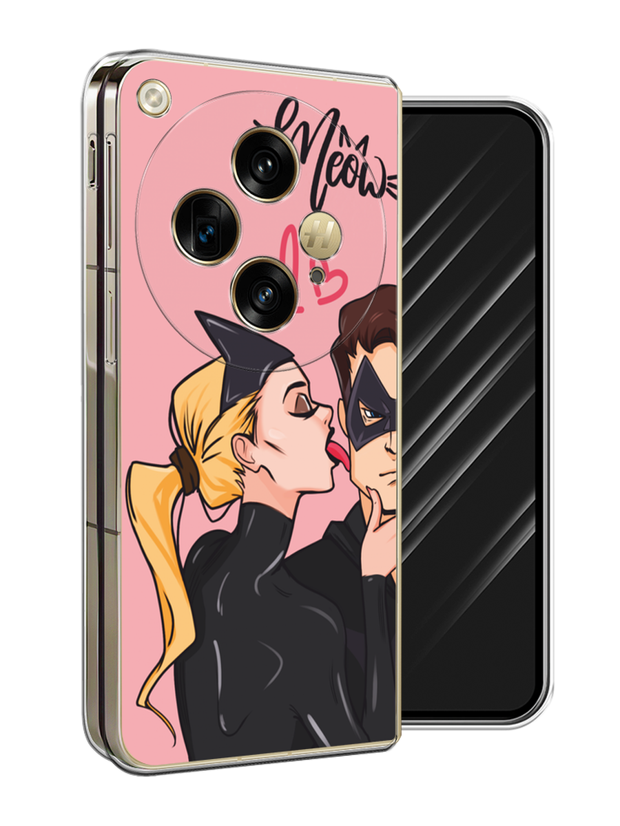 

Чехол Awog на Oppo Find N3 "Kiss of Cat Woman", Розовый;черный;бежевый, 2515550-1
