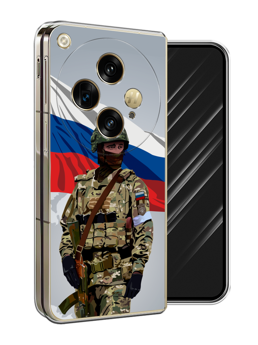 

Чехол Awog на Oppo Find N3 "Солдат с флагом", Белый;синий;красный;зеленый, 2515550-1