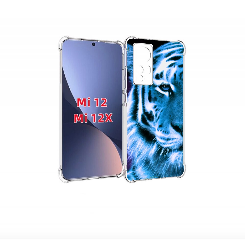 

Чехол бампер MyPads Половина-тигра мужской для Xiaomi 12., Прозрачный, Tocco