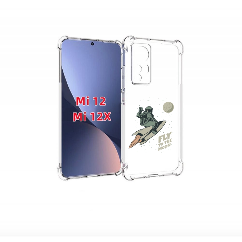 

Чехол бампер MyPads Полет-на-Луну для Xiaomi 12., Прозрачный, Tocco