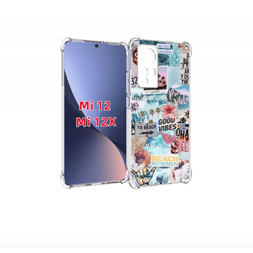 

Чехол-бампер MyPads Пляжи-постер для Xiaomi 12/Xiaomi 12X против, Прозрачный, Tocco
