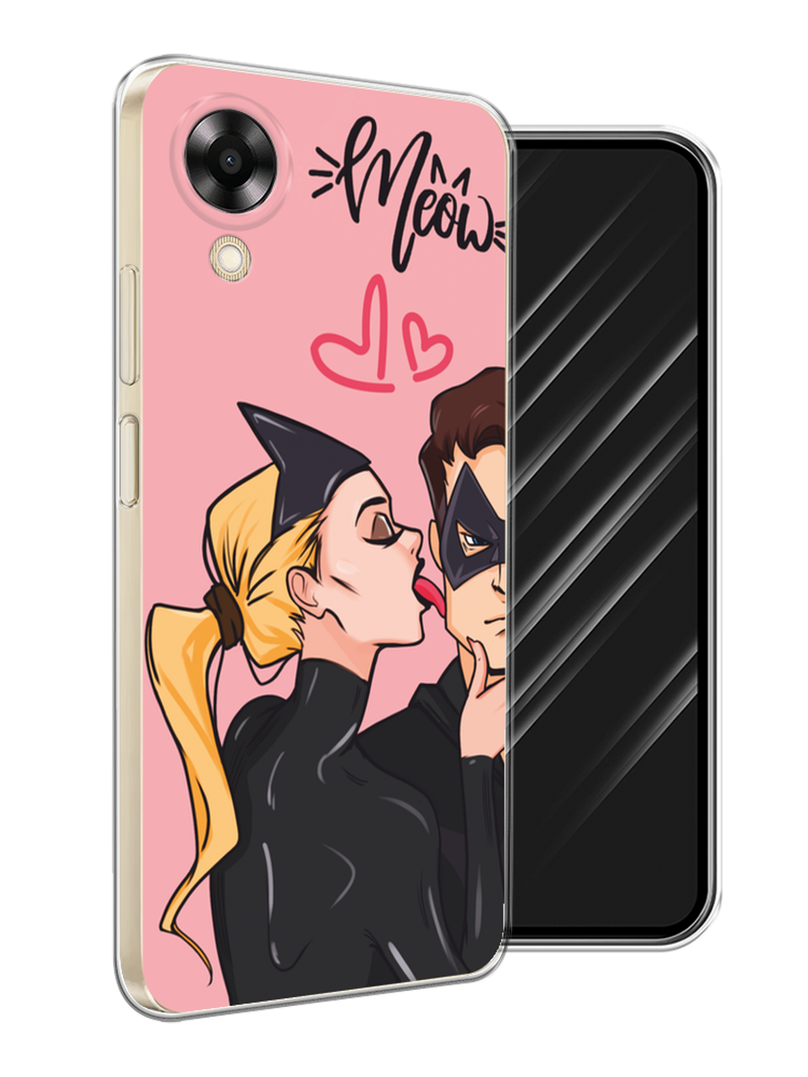

Чехол Awog на Oppo A17K "Kiss of Cat Woman", Розовый;черный;бежевый, 2512850-1