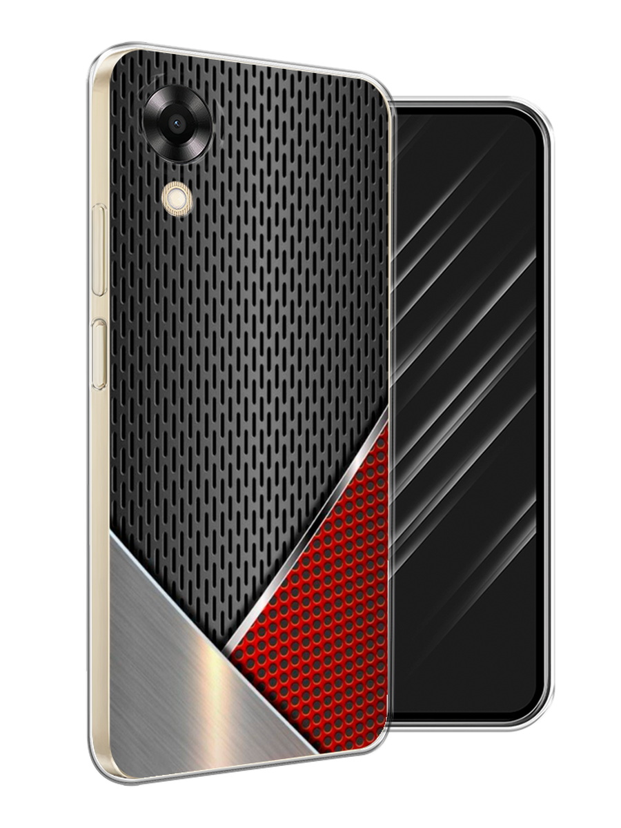 

Чехол Awog на Oppo A17K "Стальной металл", Черный;красный;серебристый, 2512850-1