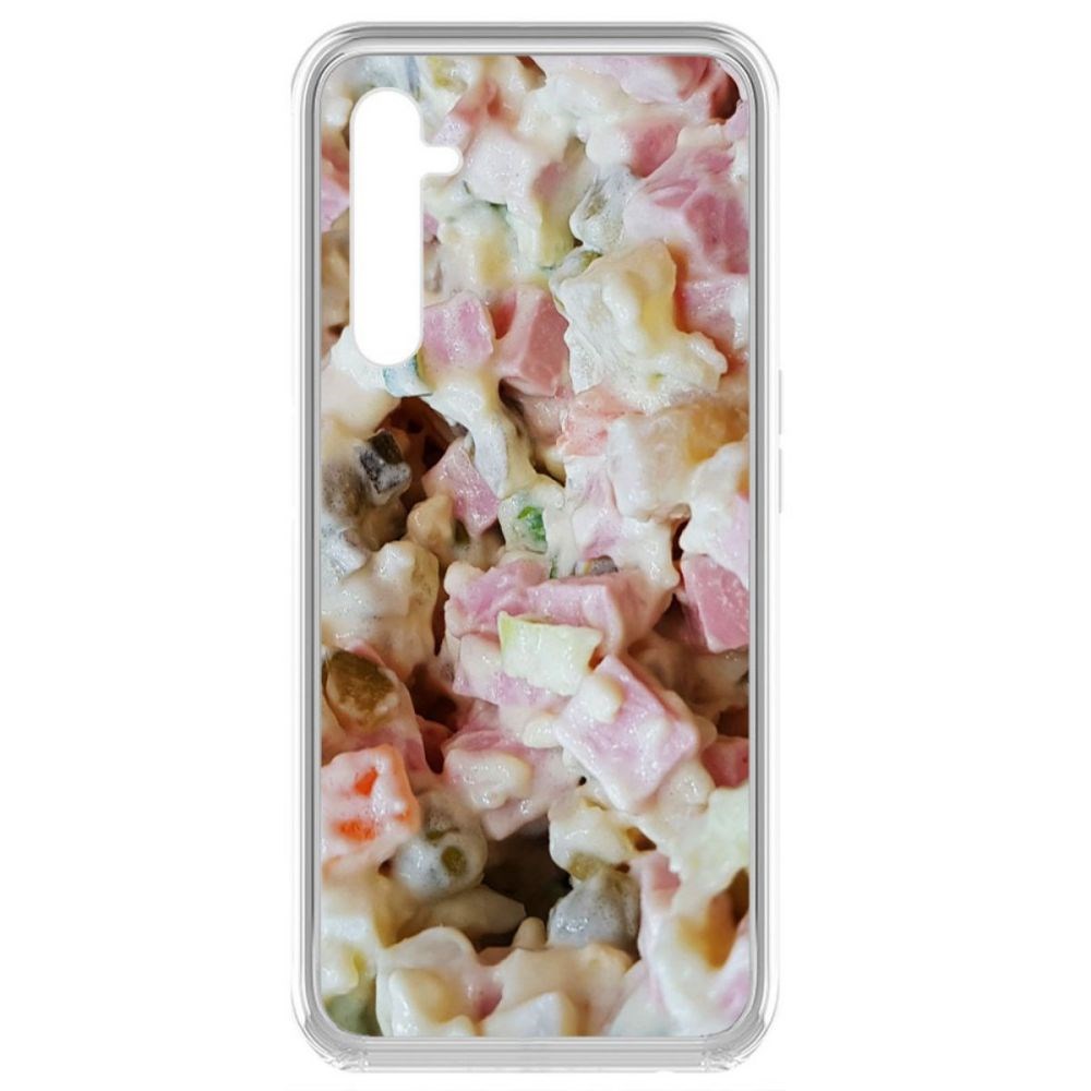 

Чехол-накладка Krutoff Clear Case Оливье для Realme 6 Pro