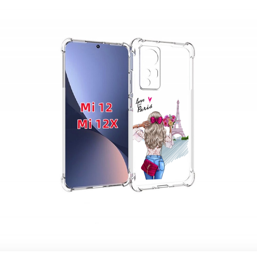 

Чехол бампер MyPads Парижанка женский для Xiaomi 12., Прозрачный, Tocco