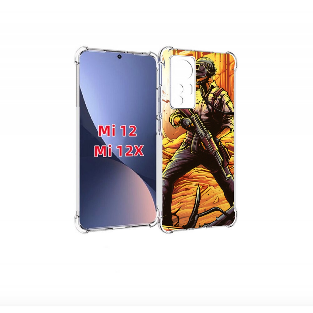 

Чехол бампер MyPads Пабг для Xiaomi 12/Xiaomi 12X противоударный, Прозрачный, Tocco