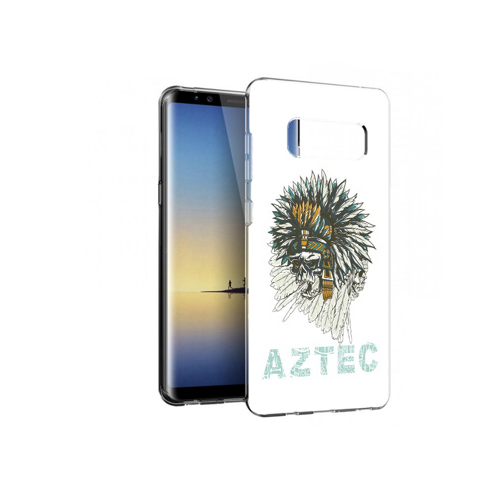 

Чехол MyPads Tocco для Samsung Galaxy Note 8 скелет индеец, Прозрачный, Tocco