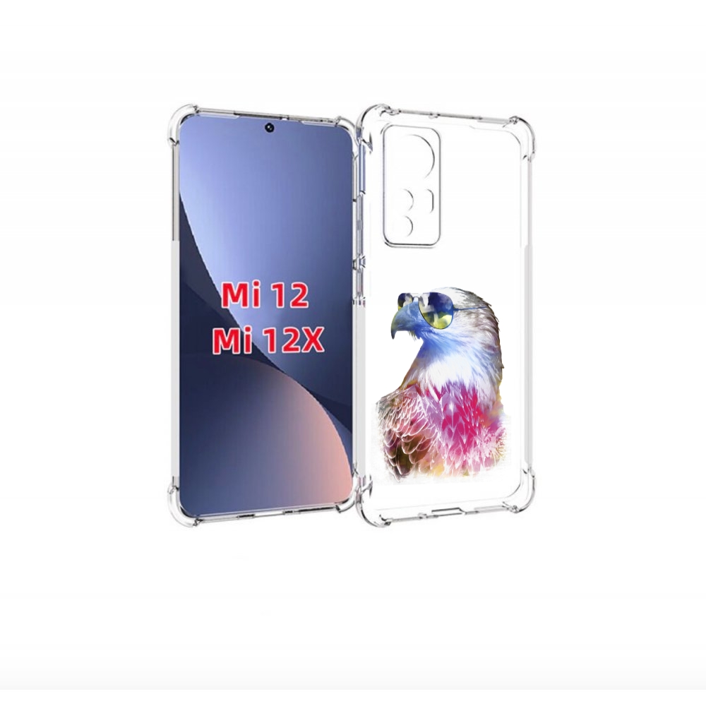 

Чехол бампер MyPads Орел в очках для Xiaomi 12., Прозрачный, Tocco