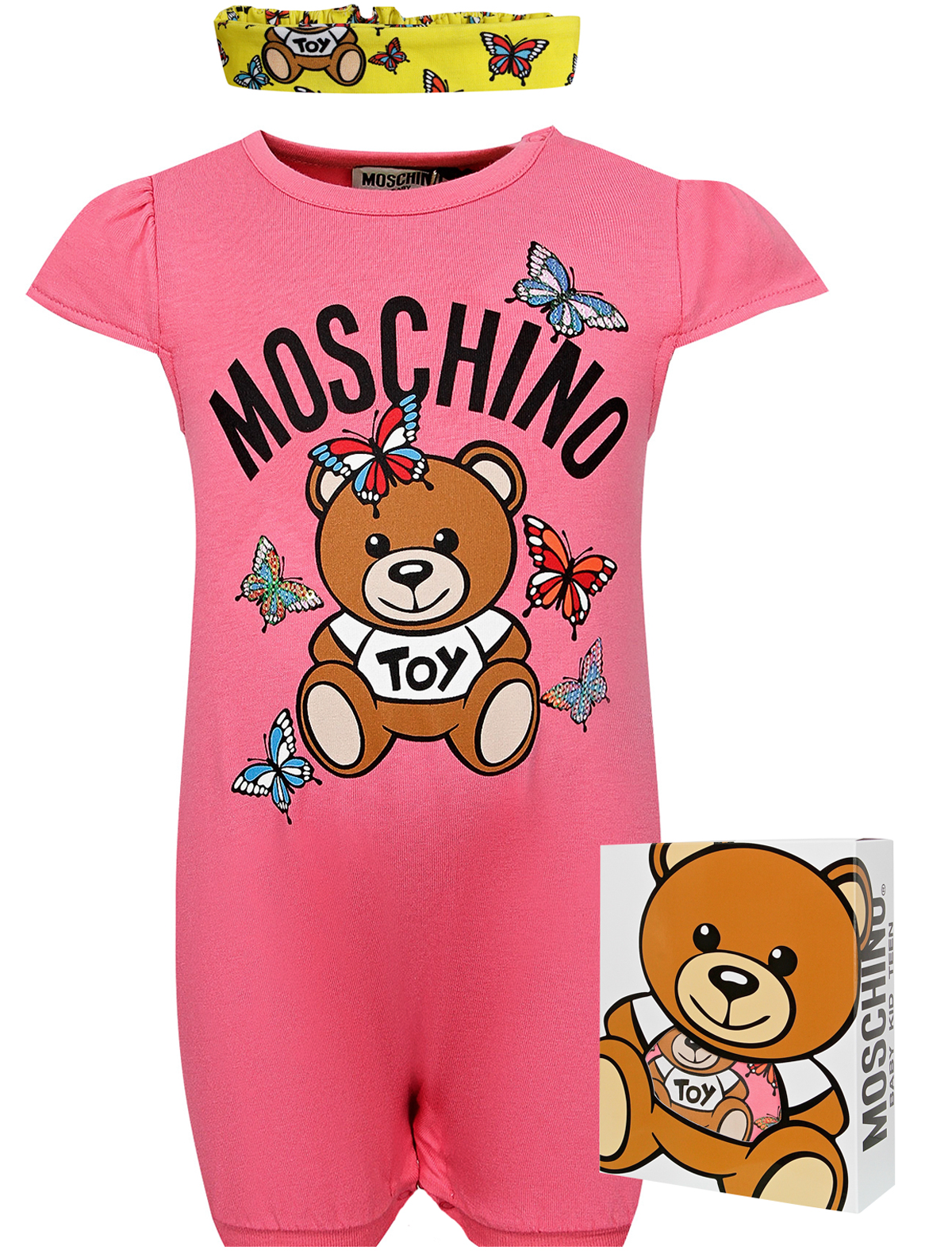 

Комбинезон Moschino для девочек MDY00K LBA00 51470 розовый 56, MDY00K LBA00 51470