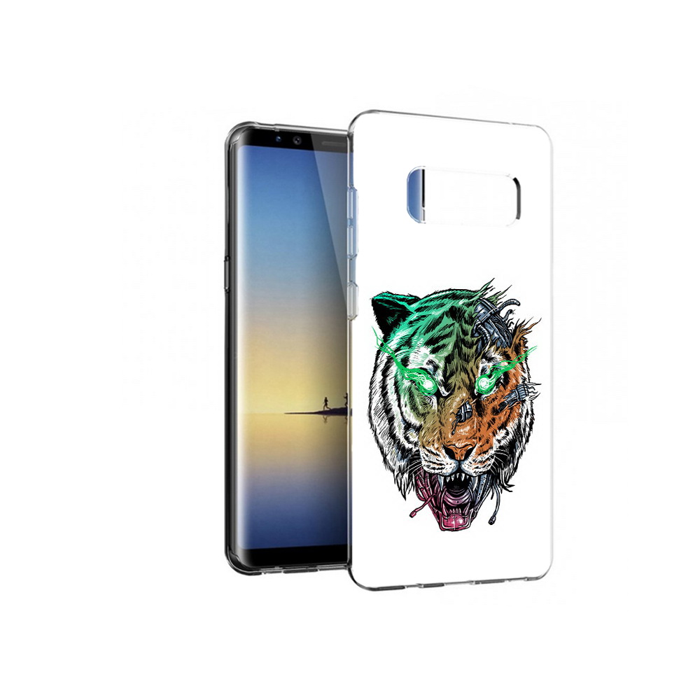 

Чехол MyPads Tocco для Samsung Galaxy Note 8 робо-тигр, Прозрачный, Tocco