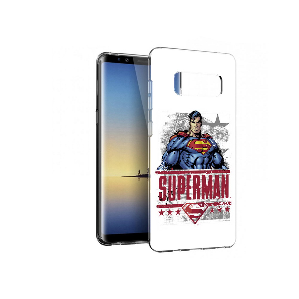 Чехол MyPads Tocco для Samsung Galaxy Note 8 рисунок супермен