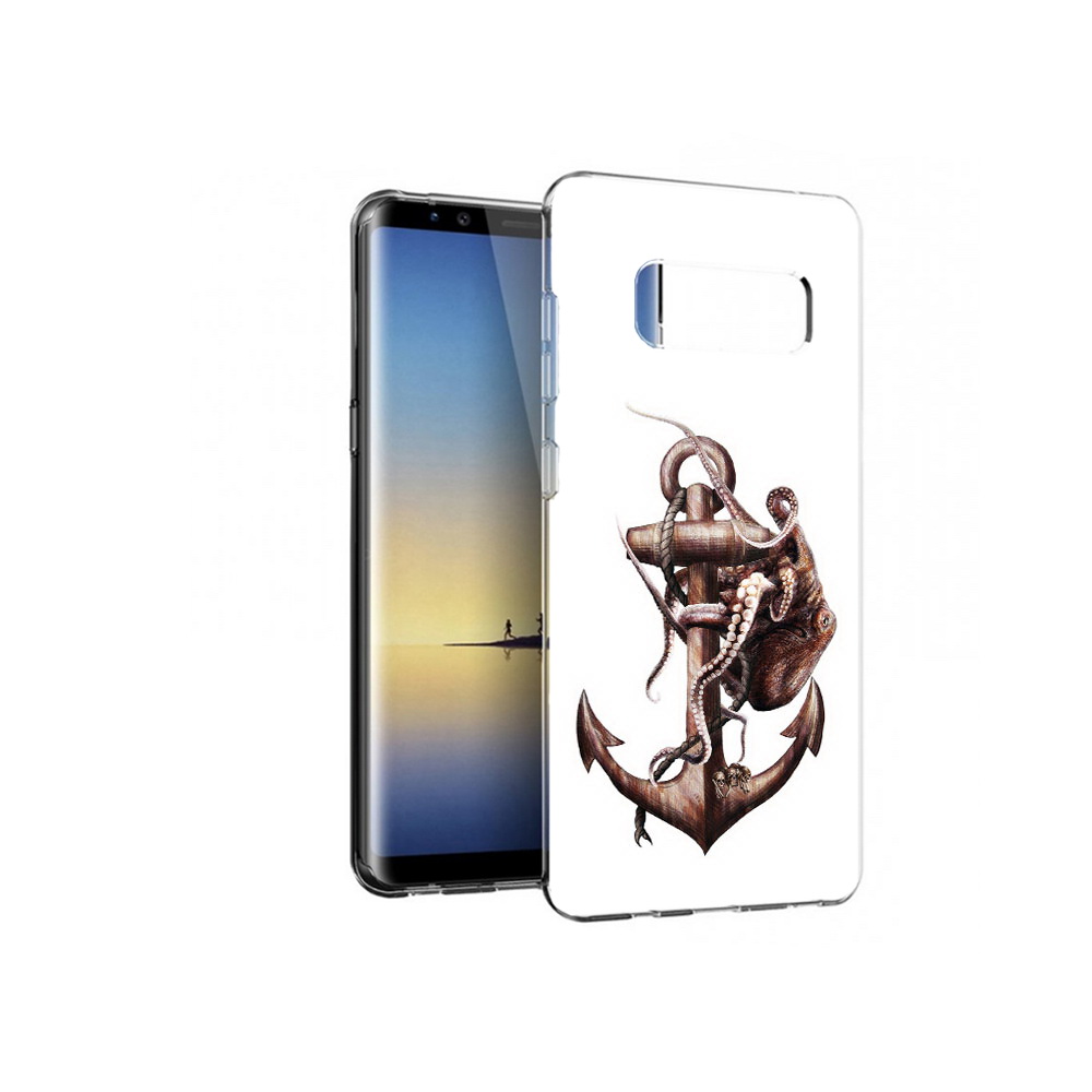 

Чехол MyPads Tocco для Samsung Galaxy Note 8 ржавый якорь, Прозрачный, Tocco