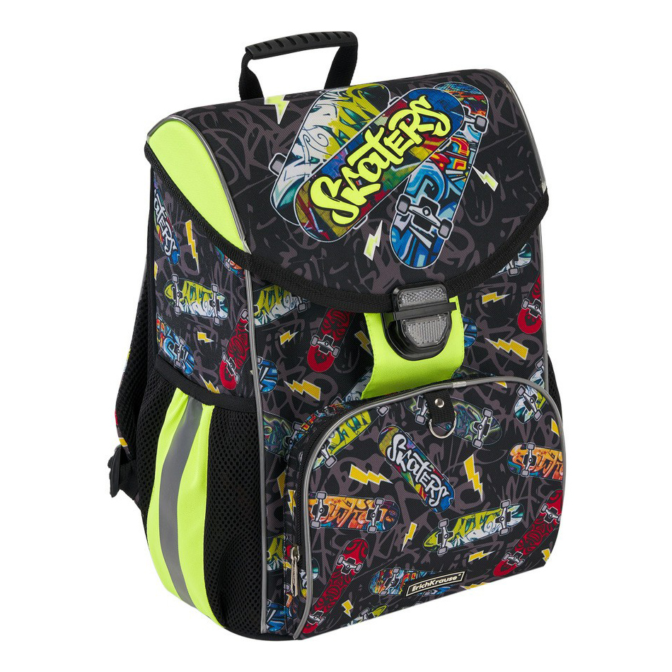 

Ранец Erich Krause Neon Skate ErgoLine 15 л 25 х 37 х 14 см, Черный