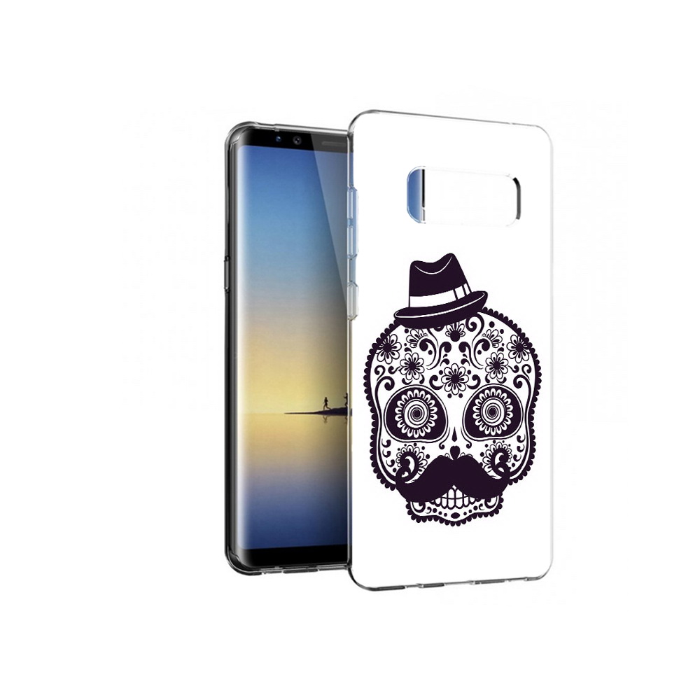 

Чехол MyPads Tocco для Samsung Galaxy Note 8 разрисованный скелет, Прозрачный, Tocco